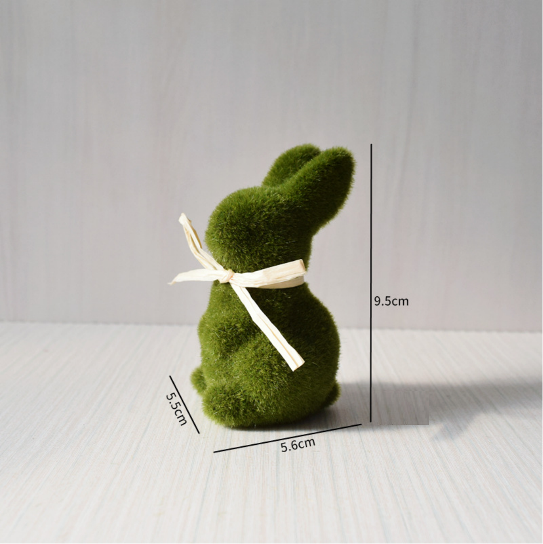 Hot-Selling Imitation Moss Bunny Ornaments 🐰🌿 – Cute Spring & Easter Decor 🌸🌷