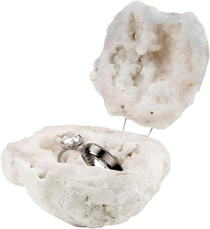 🏆LAST DAY SALE 50% OFF-Crystal Geode Lucky Ring Box!