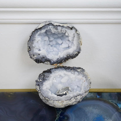 🏆LAST DAY SALE 50% OFF-Crystal Geode Lucky Ring Box!