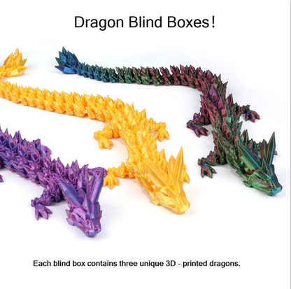 🏆LAST DAY SALE 50% OFF -  3D-Printed Dragon Christmas Blind Boxes！